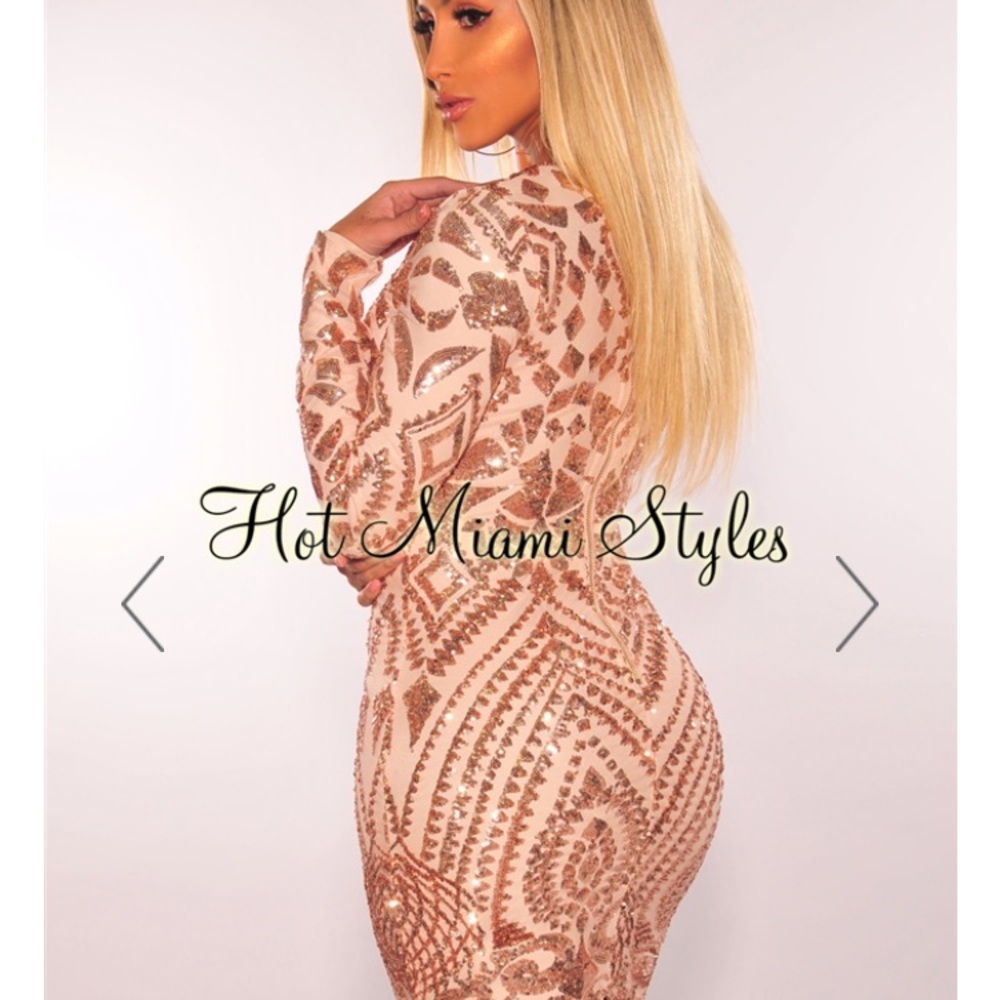 Hot miami style sequined dress